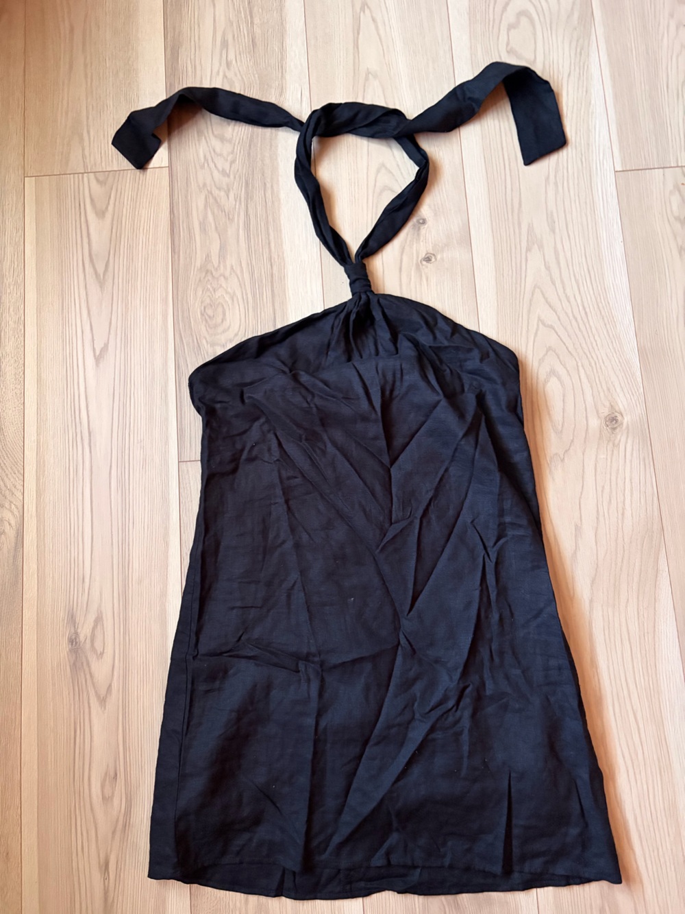 Urban Renewal black short halter dress